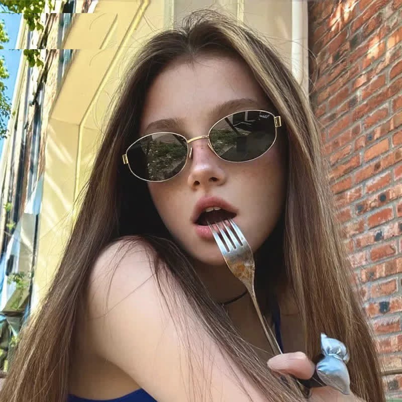 Spykay™ SG60768 Unisex Oval Frame Retro Sunglasses with Nylon Lense - image 11