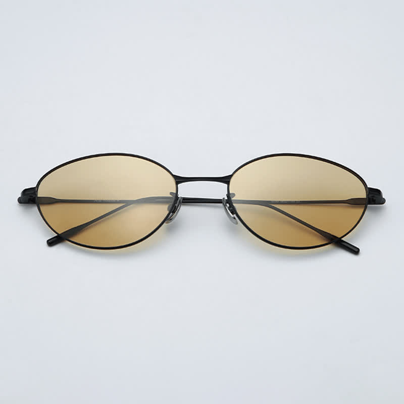 Spykay™ SG60770 Titanium Oval Frame Polarized Lightweight Sunglasses with Nylon Lenses - image 4