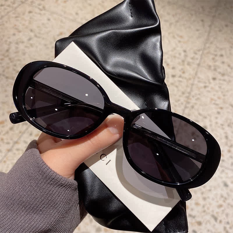 Spykay™ SG60773 Oval Frame Retro-Vintage Polarized Sunglasses - Black - image 3