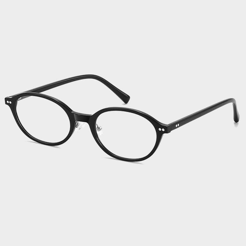Spykay™ EG26699 Vintage Oval Frame Anti-blue Light Glasses For Reading - Black - image 7
