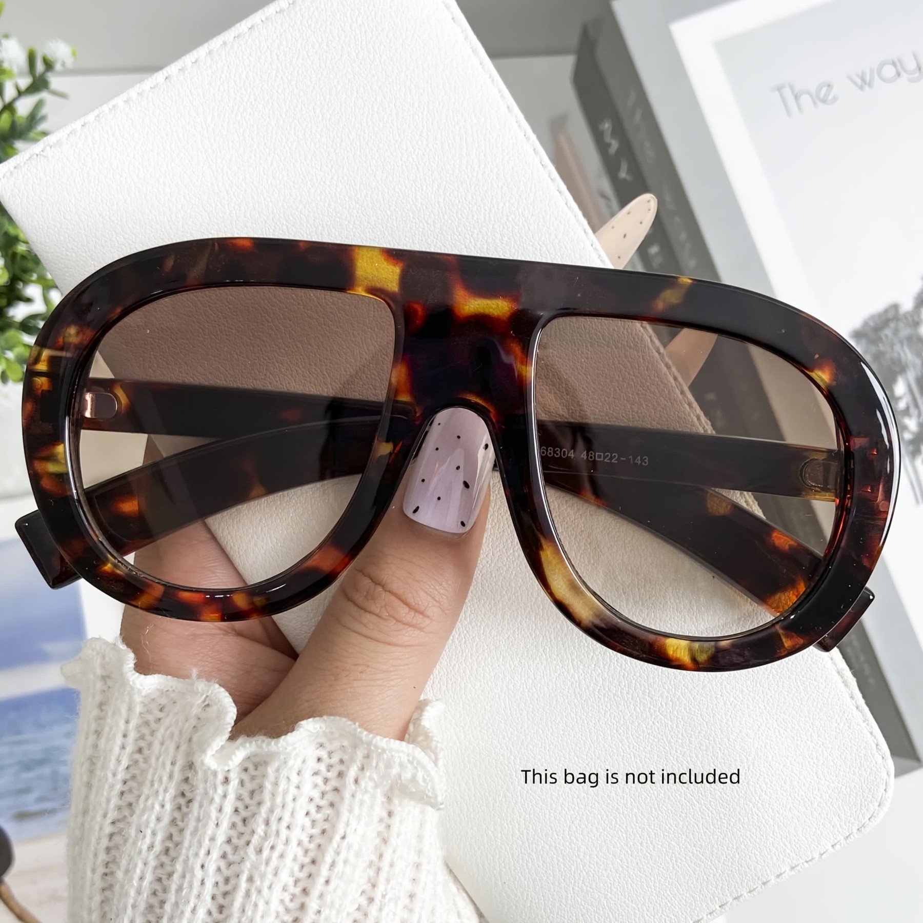 Spykay™ SG60687 Oversized Frame Hipster Aviator Sunglasses - Leopard Print - image 27