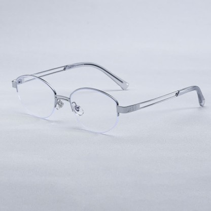 Spykay™ EG26704 Oval Titanium Frame Hollow-out Temples Anti-blue Light