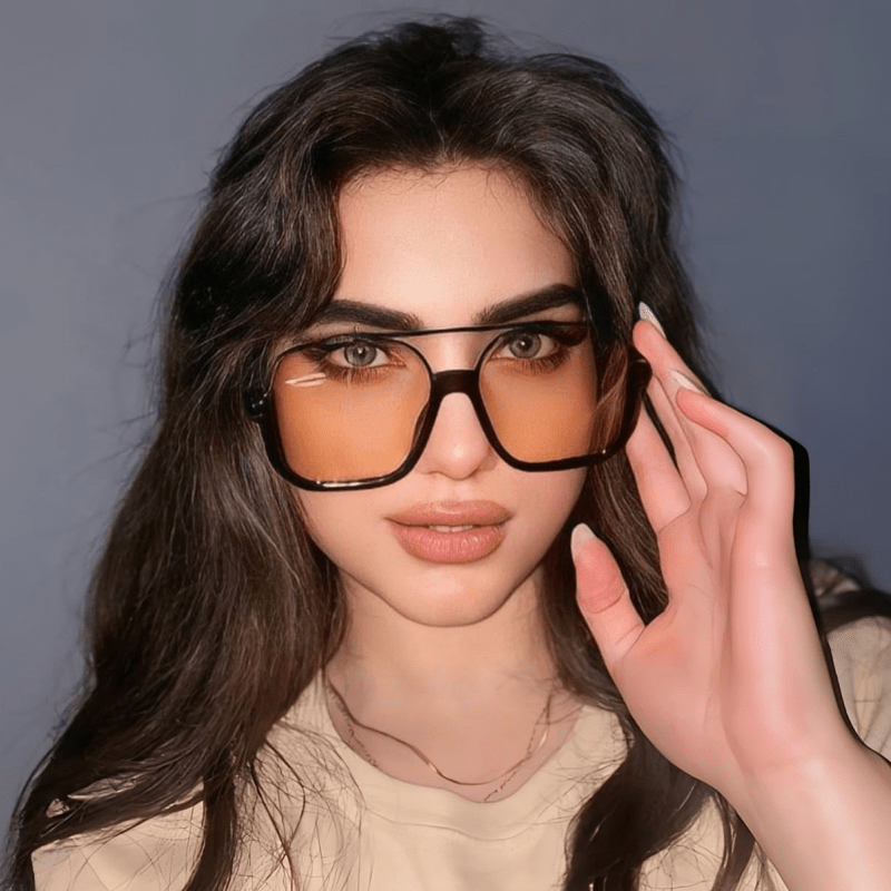 Spykay™ SG60691 Unisex Double Bridges Square Frame Semi-Rimless Sunglasses - image 6