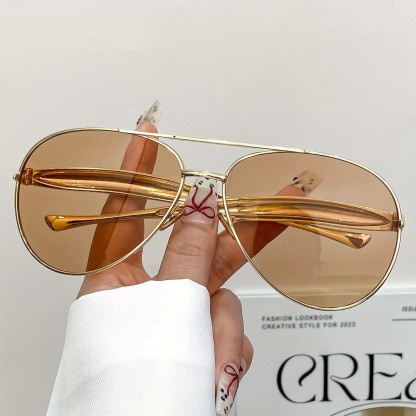 Spykay™ SG60665 Vintage Double Bridges Aviator Frame Sunglasses - image 2