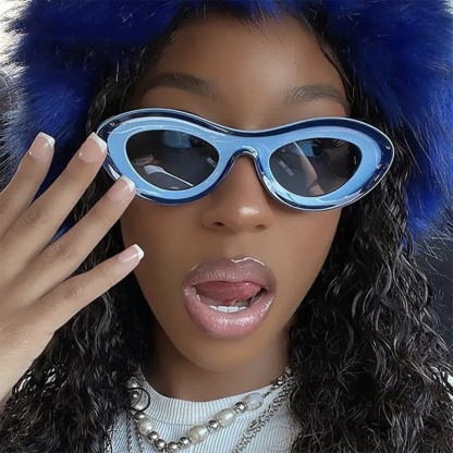 Spykay™ SG1011 Y2K Oval Frame Dopamine Color Sunglasses