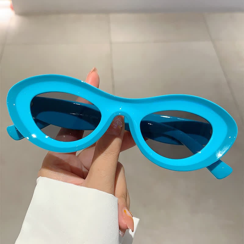Spykay™ SG1011 Y2K Oval Frame Dopamine Color Sunglasses