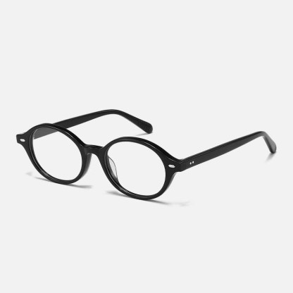 Spykay™ EG26718 Hipster Simple Round Frame Anti-blue Light Glasses - Black - image 6