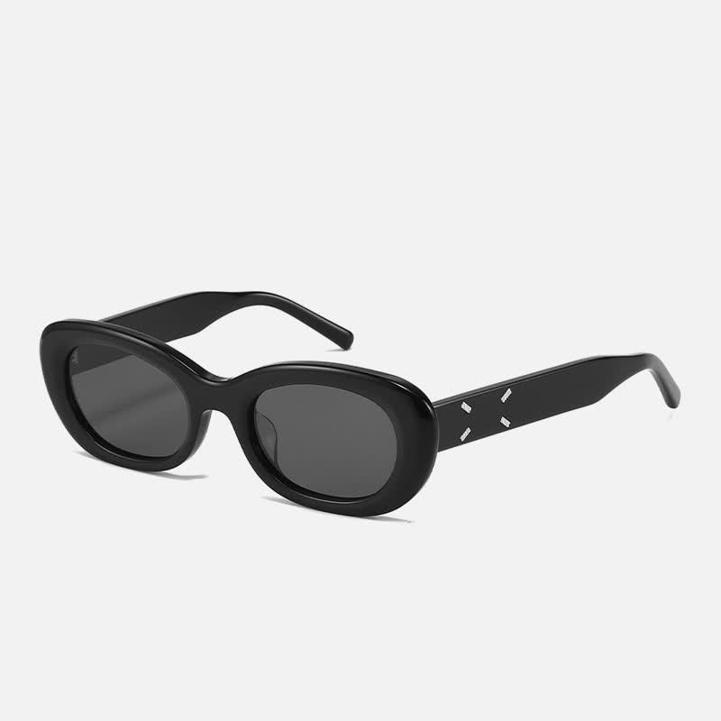 Spykay™ SG60818 Oval Frame Fashion Sunglasses - Black - image 1