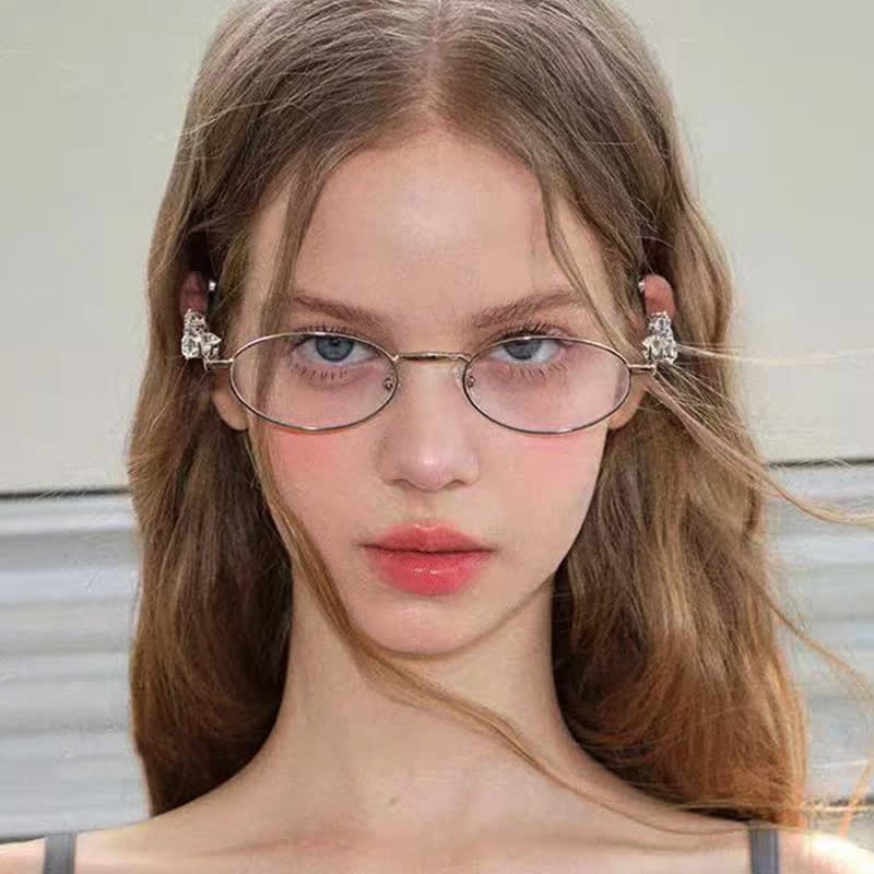 Spykay™ EG26671 Anti-blue Light Oval Frames Rhinestone-Embellished Eyeglasses - image 11