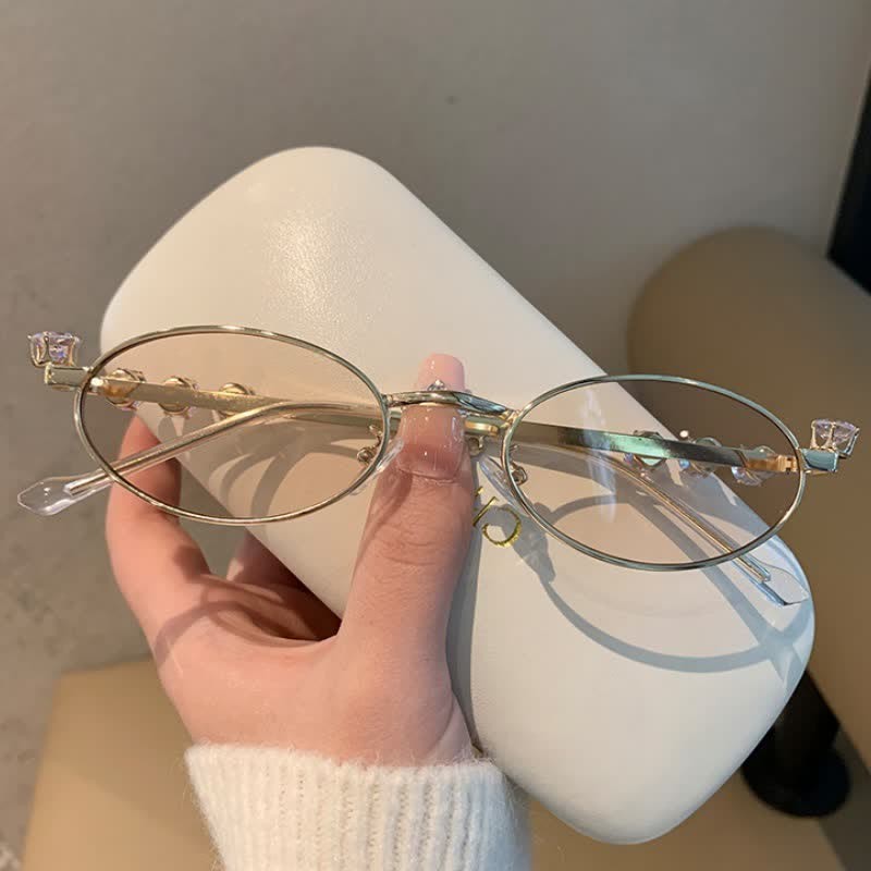 Spykay™ SG60703 Oval Frames Rhinestone-Embellished Sunglasses