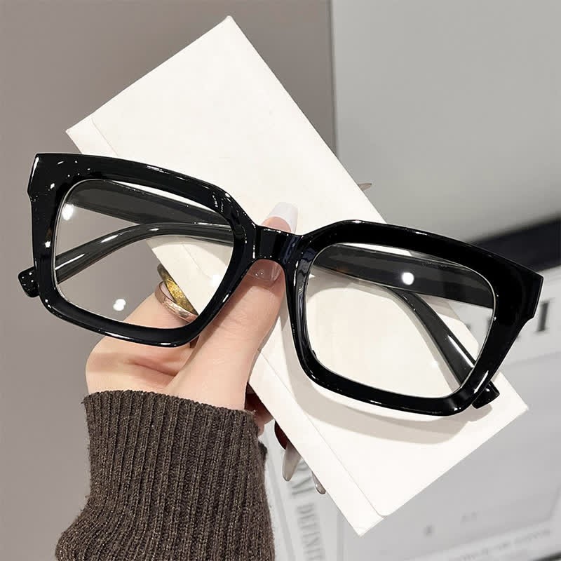 Spykay™ EG26741 Simple Anti-blue Light Square Frame Stylish Glasses - Black - image 4