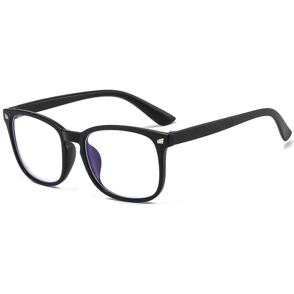 Spykay™ EG26743 Fashion Lightweight Simple Anti-blue Light Square Frame Glasses - Matte Black - image 9