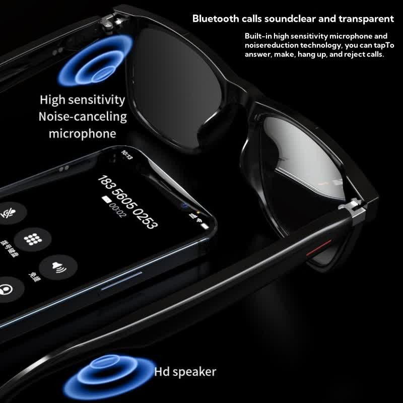 Spykay™ SG60825 Bluetooth Compatible,Multifunctional Wireless Smart Sunglasses For Listening To Music & Calling - image 6