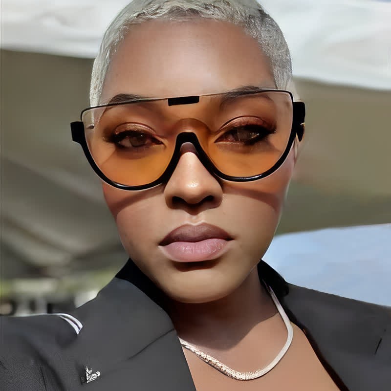 Spykay™ SG60679 Oversized Frame Semi-Rimless Aviator Sunglasses - image 8