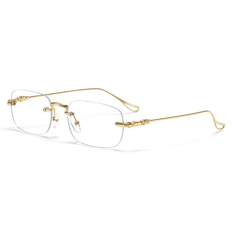 Spykay™ EG26748 Unisex Rimless Metal Frame Simple Anti-blue Light Glasses - image 3