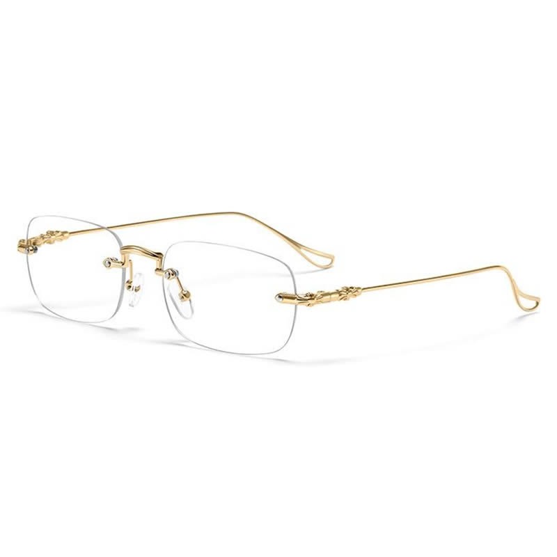 Spykay™ EG26748 Unisex Rimless Metal Frame Simple Anti-blue Light Glasses - image 3