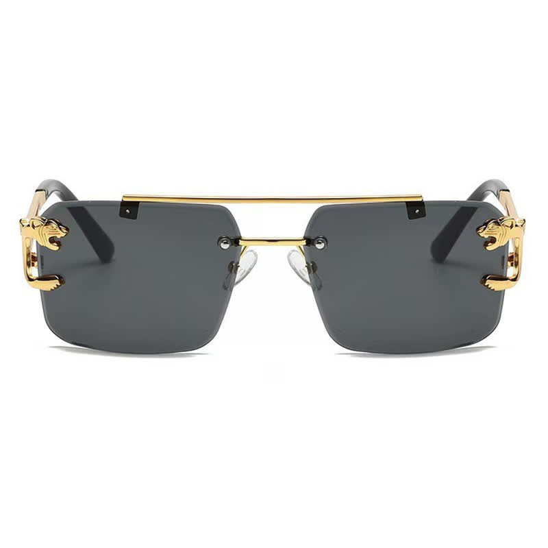Spykay™ SG60826 Men's Cool Rimless Leopard Frame Sunglasses - image 7