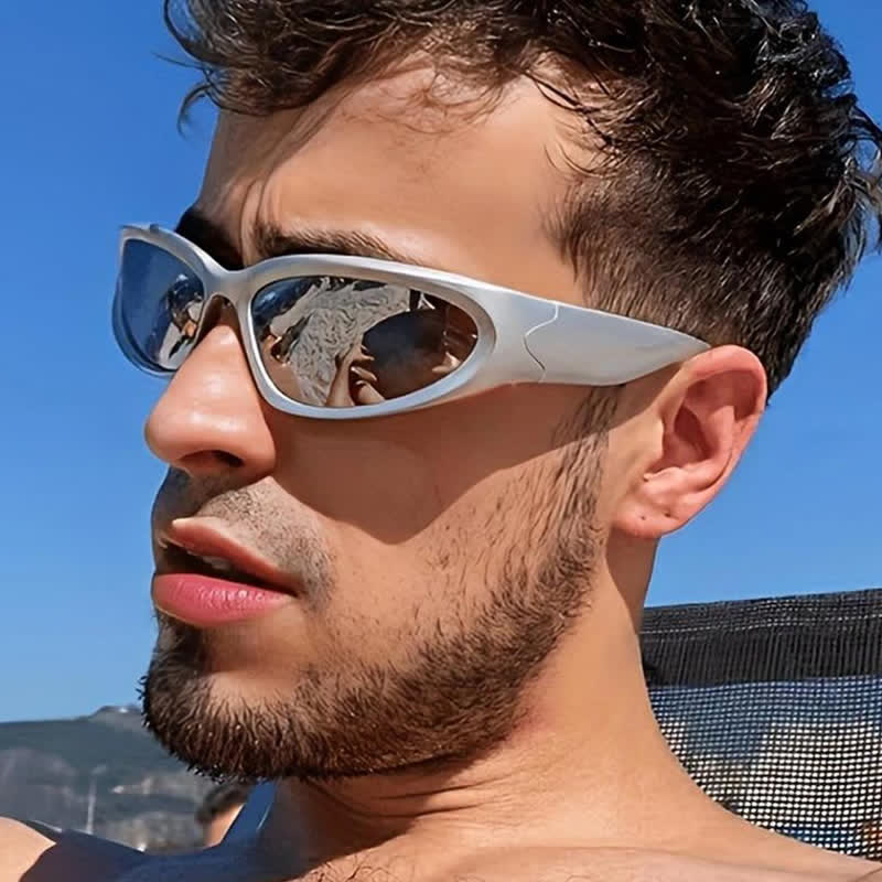 Spykay™ SG60712 Y2K Punk Oval Frame Sunglasses