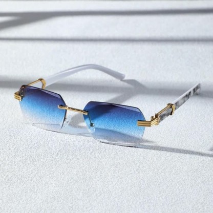 Spykay™ SG60746 Rimless Geometric Frame Tinted Sunglasses - image 1