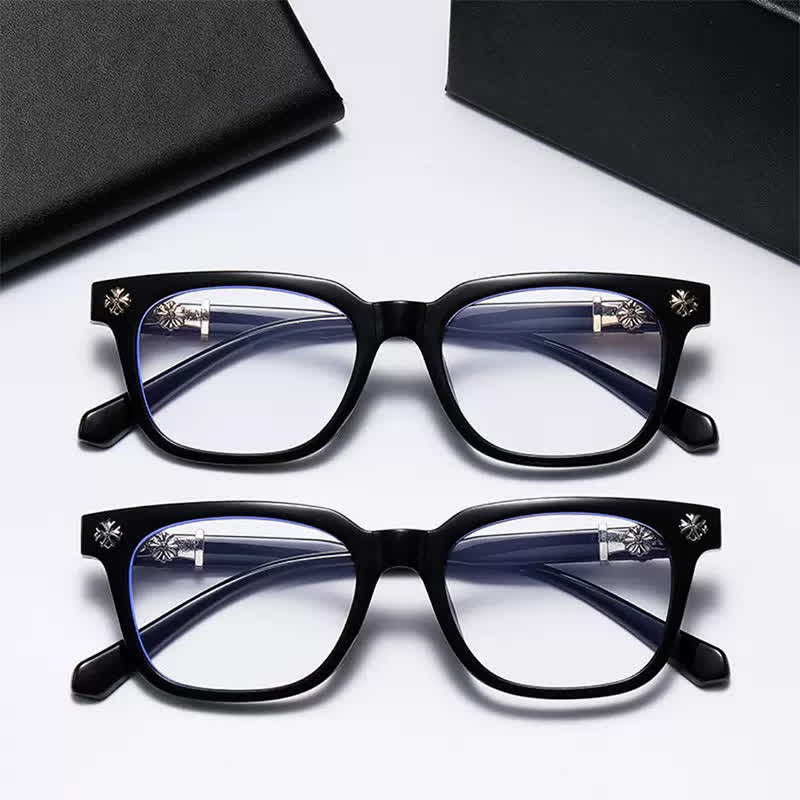 Spykay™ EG26756 Square Frame Cross Temples Classic Glasses - image 10