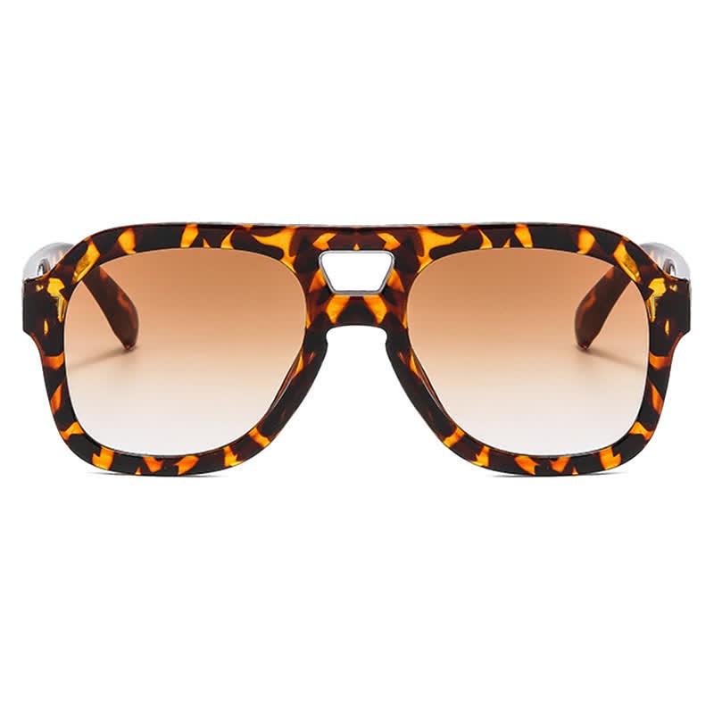 Spykay™ SG60832 Double Bridges Thick Frame Hipster Aviator Sunglasses - image 4