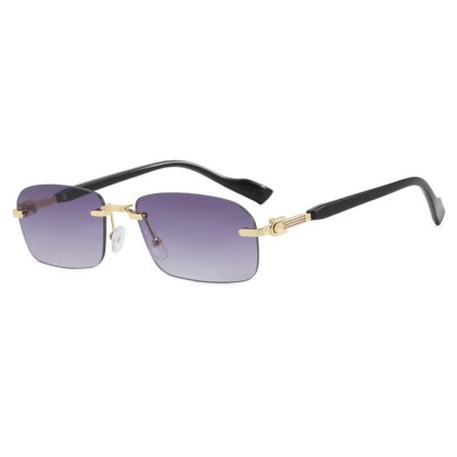 Spykay™ SG60831 Women's Rectangle Frame Rimless Sunglasses