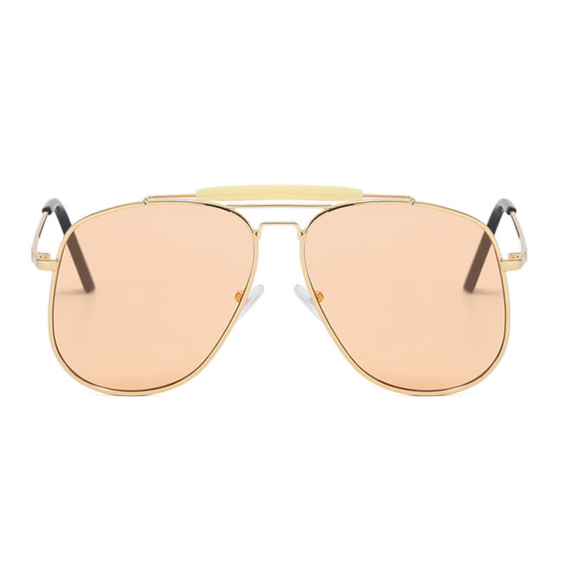 Spykay™ SG60828 Double Bridges Oversized Frame Hipster Aviator Sunglasses