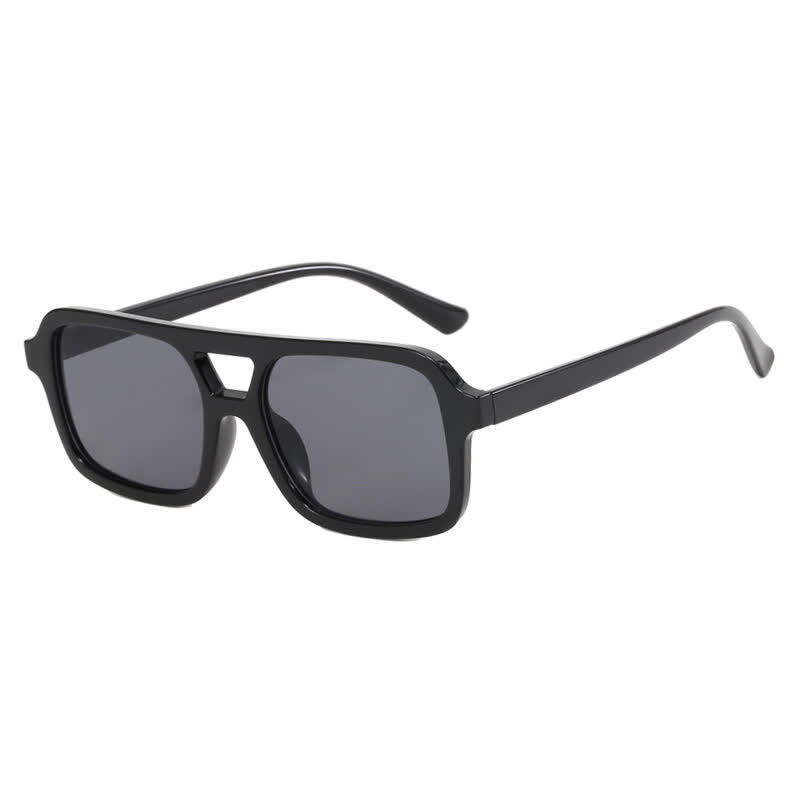Spykay™ SG60851 Double Bridges Square Frame Retro Sunglasses