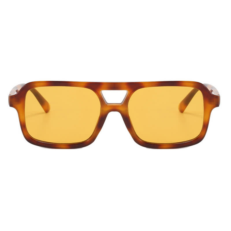 Spykay™ SG60851 Double Bridges Square Frame Retro Sunglasses