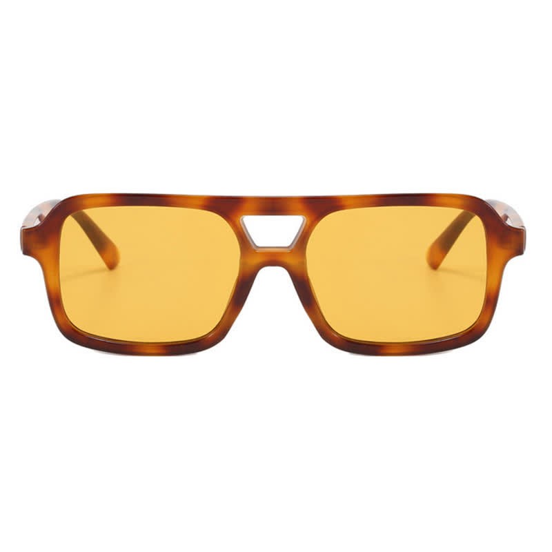 Spykay™ SG60851 Double Bridges Square Frame Retro Sunglasses