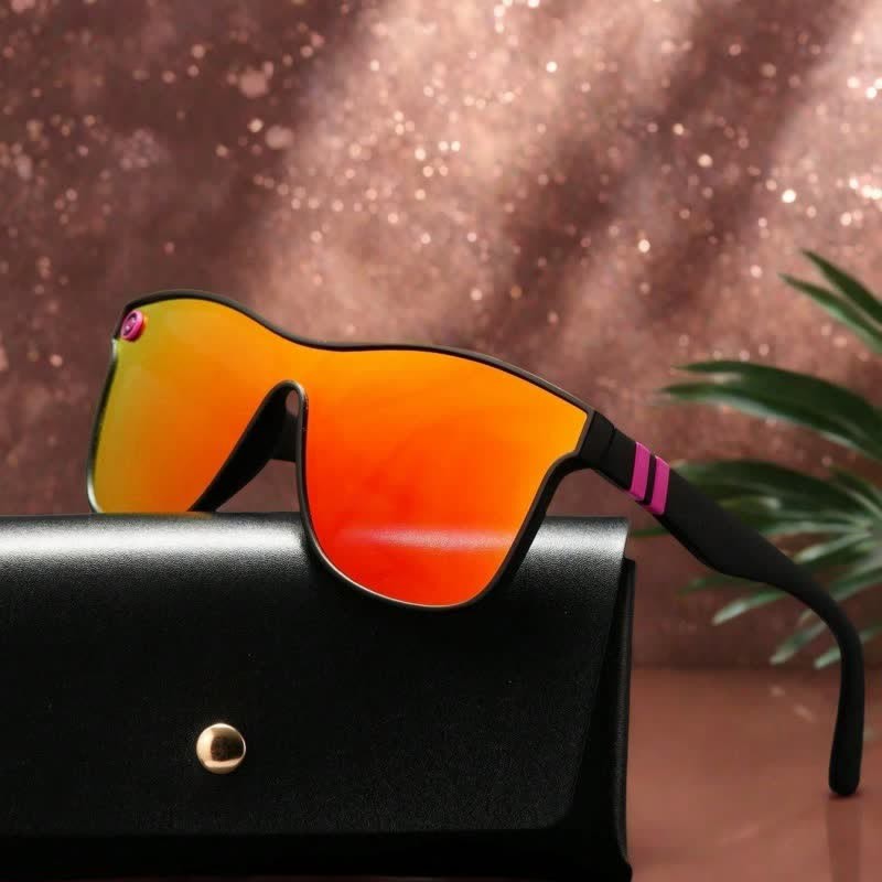 Spykay™ SG1022 Women's Streamlined Sunglasses, Summer Personality Coating Gradient Reflective Oversized Sunglasses