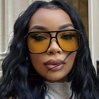 Spykay™ SG60718 Double Bridges Square Frames Retro-Vintage Sunglasses - image 5