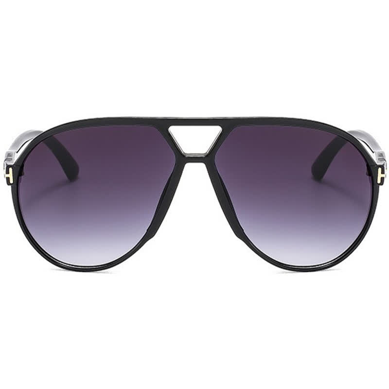 Spykay™ SG60858 Double Bridges 'T' Design Oversized Frame Hipster Aviator Sunglasses