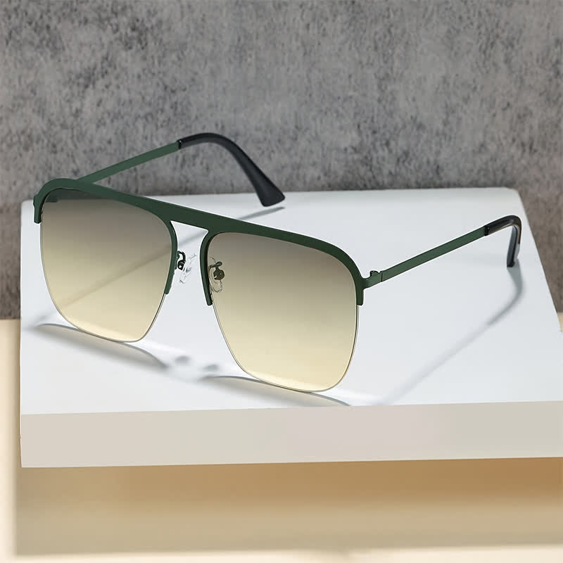 Spykay™ SG60864 Square Frame Semi-Rimless Oversized Sunglasses - image 7