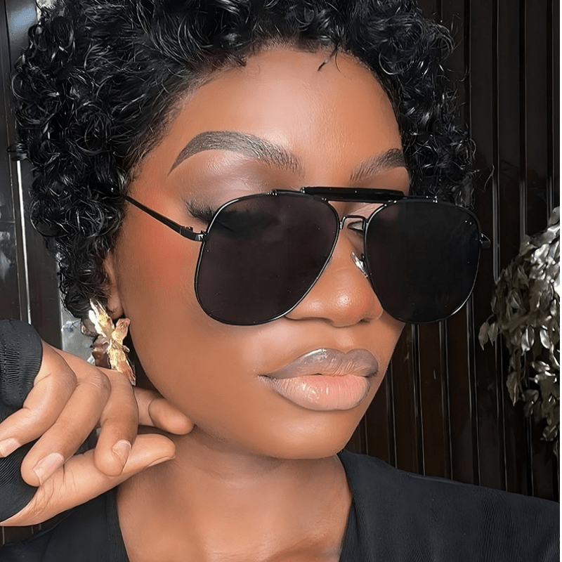 Spykay™ SG60828 Double Bridges Oversized Frame Hipster Aviator Sunglasses