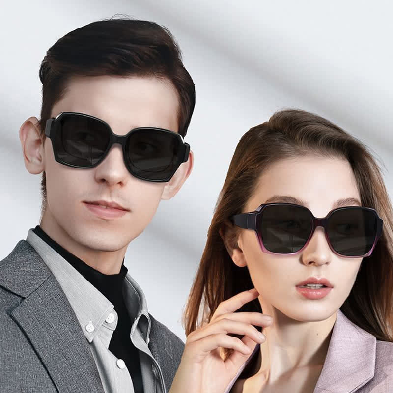 Spykay™ SG60859 Square Frame Polarized Driving Sunglasses Fit Over Glasses for Nearsighted People - image 5