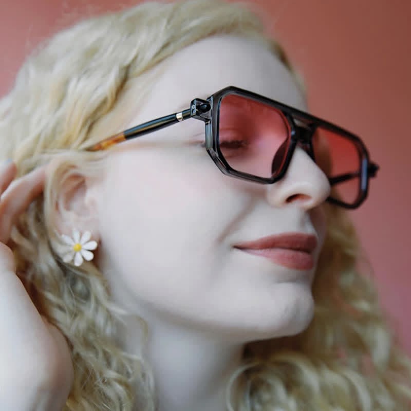 Spykay™ SG60869 Double Bridges Square Frame Sunglasses - image 6