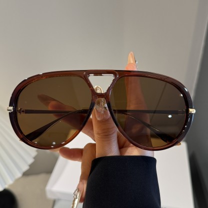 Spykay™ SG60674 Fashion Double Bridges Aviator Sunglasses - Brown - image 27