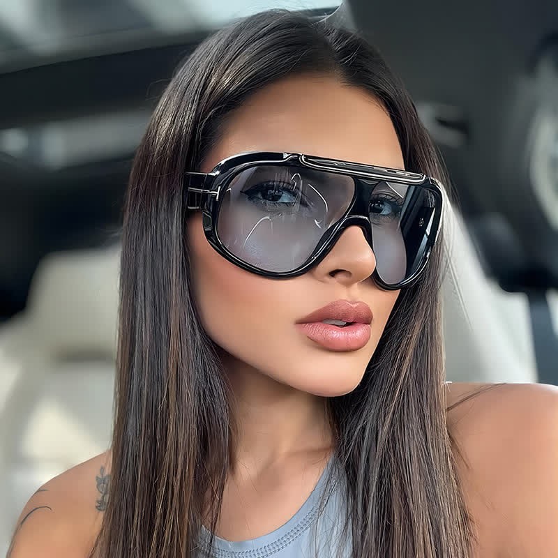 Spykay™ SG60883 'T' Design Oversized Aviator Sunglasses