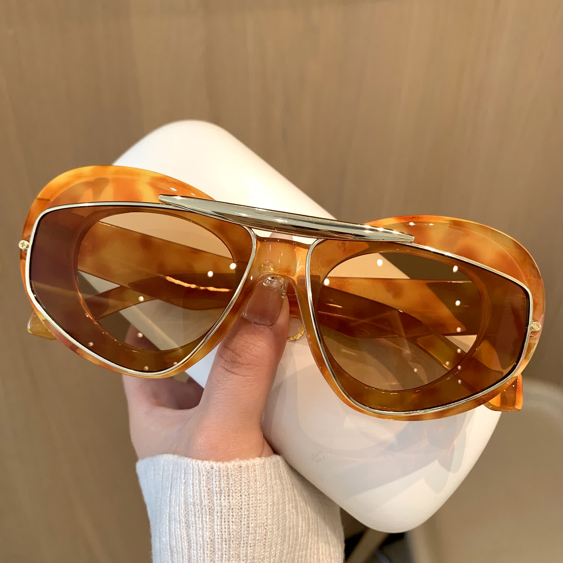 Spykay™ SG60876 Y2K Vintage Cat-Eye Trendy Aviator Sunglasses