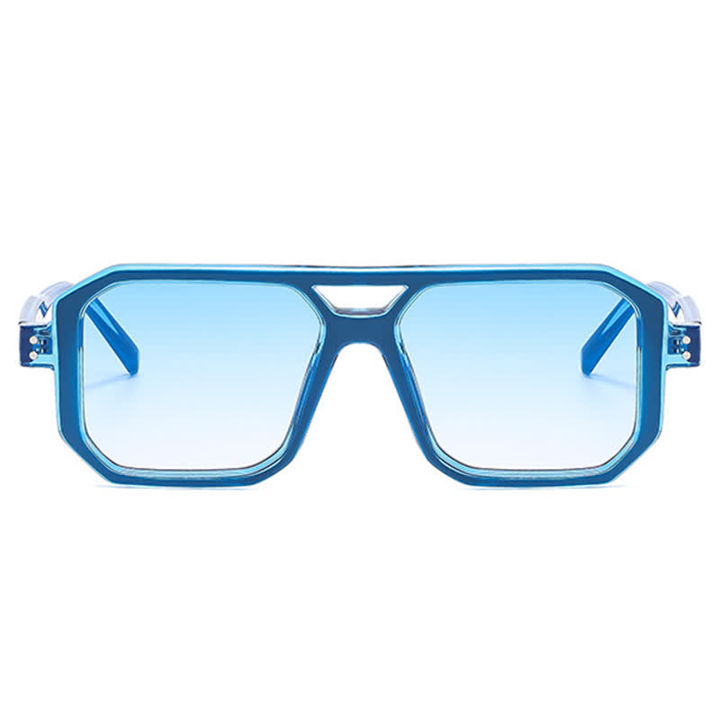 Spykay™ SG60875 Trendy Square Frame Double Bridges Sunglasses