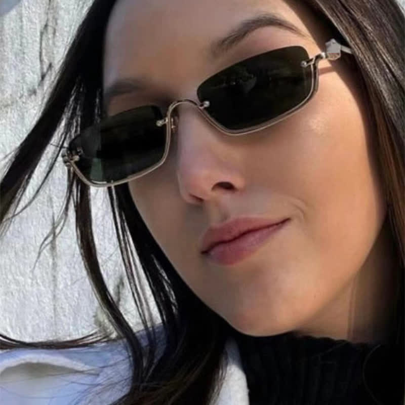 Spykay™ SG60874 Trendy Semi-Rimless Rectangle Frame Sunglasses - image 9