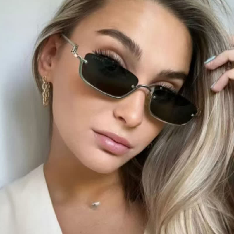 Spykay™ SG60874 Trendy Semi-Rimless Rectangle Frame Sunglasses - image 4