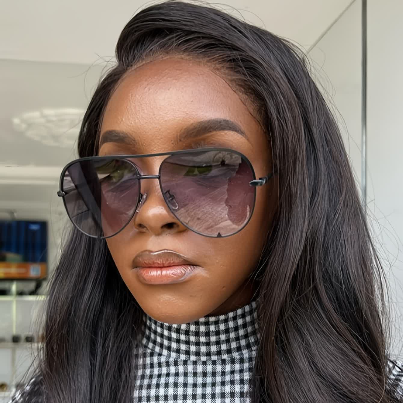 Spykay™ SG60837 Vintage Double Bridges Aviator Frame Sunglasses For Driving