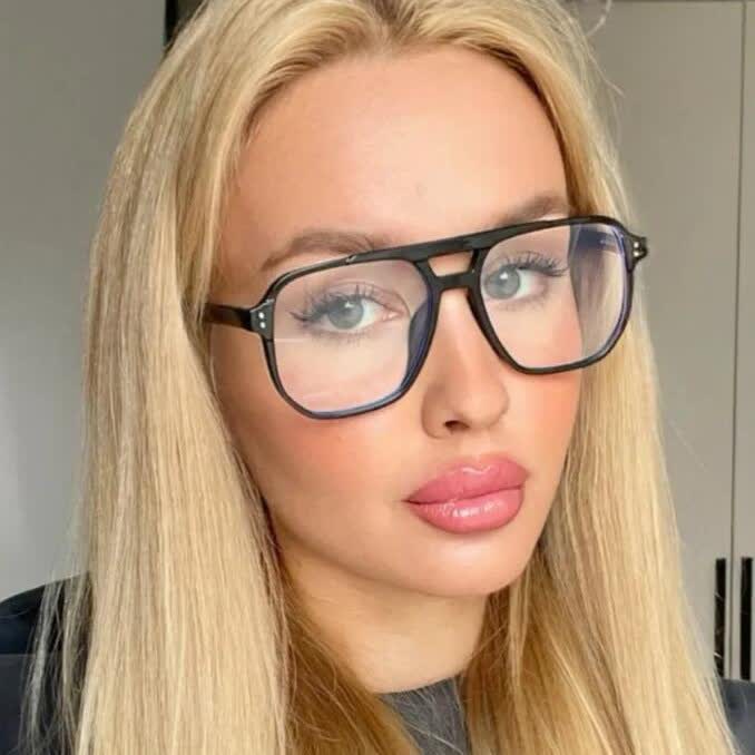 Spykay™ EG26676 Double Bridges Square Frames Anti-blue Light Eyeglasses - image 4