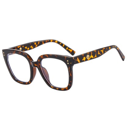 Spykay™ EG26773 Square Frame Oversized Hollow-out Anti-blue Light Glasses