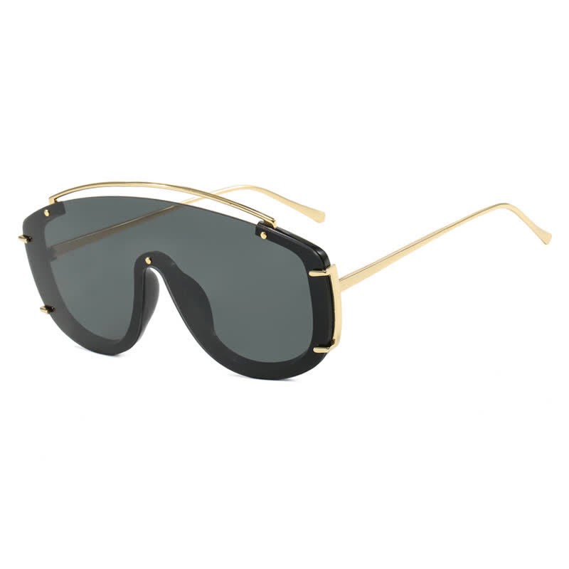 Spykay™ SG60885 One-piece Oversized Aviator Sunglasses - image 2