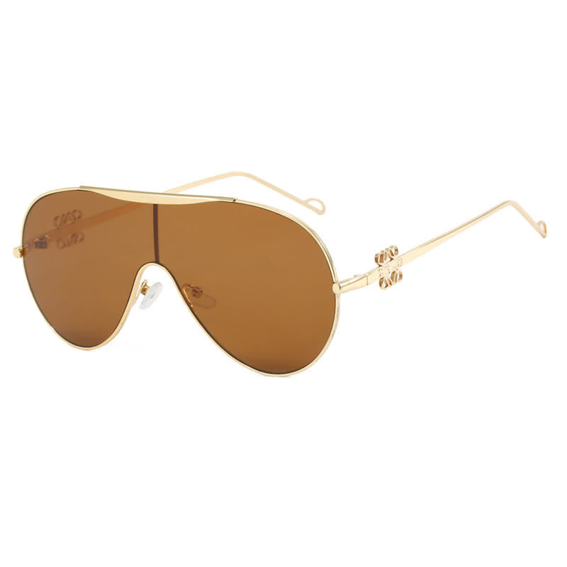 Spykay™ SG60892 Oversized One-piece Aviator Sunglasses