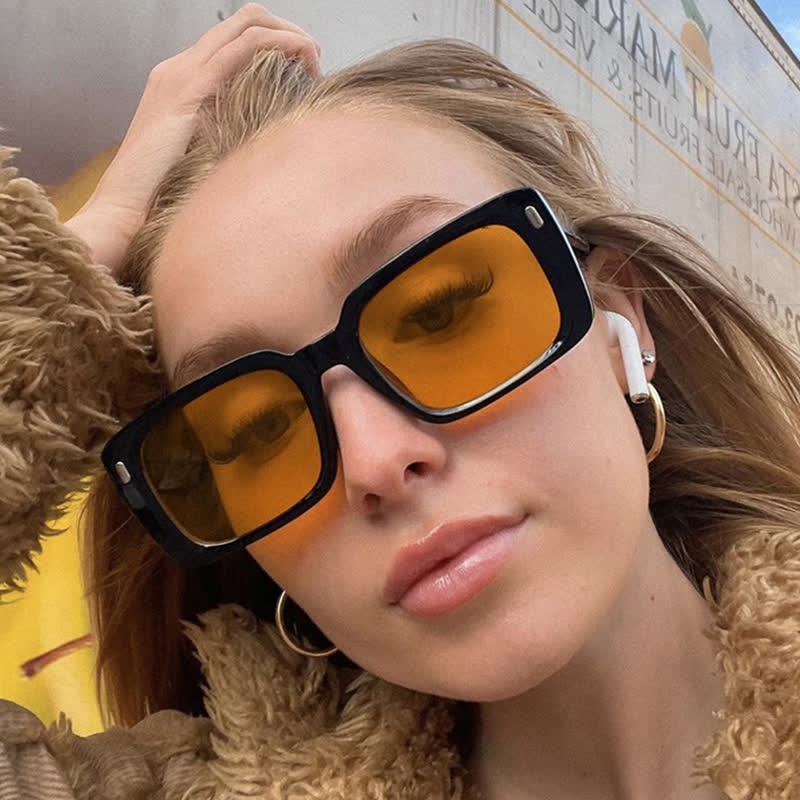 Spykay™ SG60896 Classic Retro Unisex Rectangle Frame Sunglasses