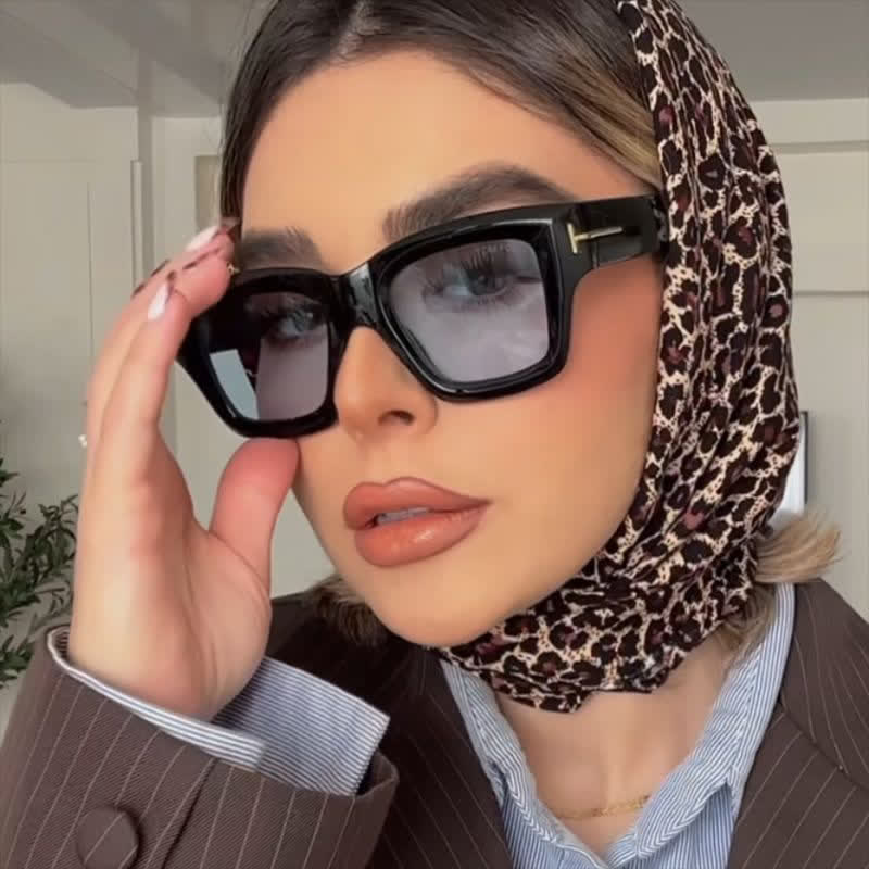 Spykay™ SG60897 Classic Unisex Square Frame 'T' Design Sunglasses